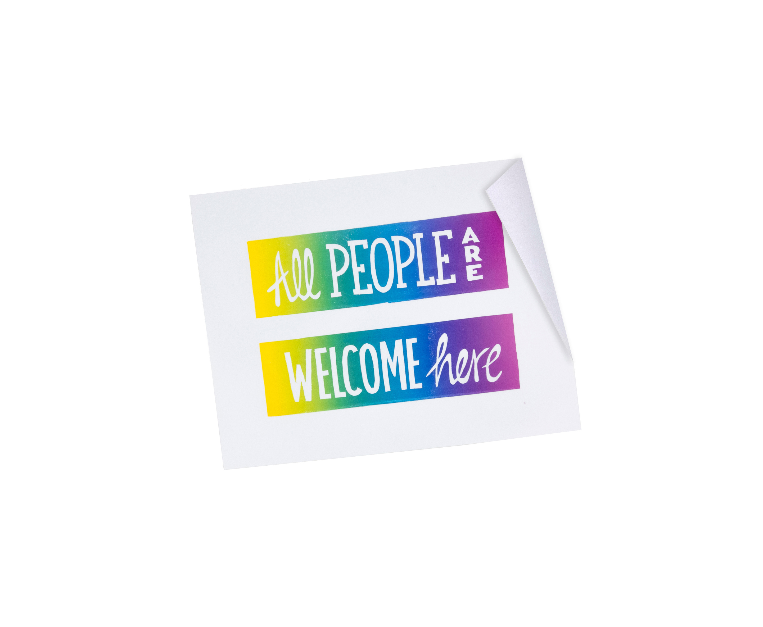 All People Are Welcome Here sticker